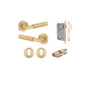 Iver Berlin Solid Brass Door Lever Handle | Entrance Kit (Key/Key) | 7 Finishes - Brushed Brass