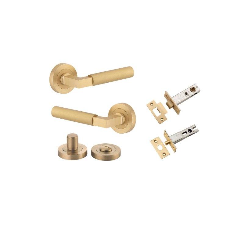 Iver Berlin Solid Brass Door Lever Handle | Passage, Privacy & Entrance