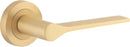 Iver Como Door Lever on Round Rose | Lever Set Only | 7 Finishes - Brushed Brass