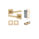 Iver Baltimore Door Lever Handle On Square Rose - primehardware