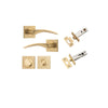 Iver Oxford Door Lever Handle On Square Rose - primehardware