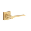 Iver Como Door Lever on Square Rose | Lever Set Only | 7 Finishes - Brushed Brass