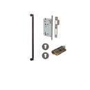IVER Brunswick Door Pull Handle | 600mm Entrance Kit (Key/Key) - Signature Brass