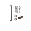 IVER Brunswick Door Pull Handle | 600mm Entrance Kit (Key/Thumb) - Signature Brass