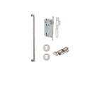 IVER Brunswick Door Pull Handle | 600mm Entrance Kit (Key/Thumb) - Satin Nickel