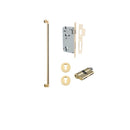 IVER Berlin Door Pull Single Handle Only | 600mm Entrance Kit (Key/Key) - Polished Brass