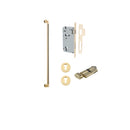 IVER Berlin Door Pull Single Handle Only | 600mm Entrance Kit (Key/Thumb) - Polished Brass