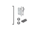 IVER Berlin Door Pull Single Handle Only | 600mm Entrance Kit (Key/Key) - Matt Black