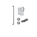 IVER Berlin Door Pull Single Handle Only | 600mm Entrance Kit (Key/Thumb) - Matt Black