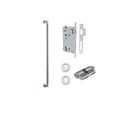 IVER Berlin Door Pull Single Handle Only | 600mm Entrance Kit (Key/Key) - Brushed Chrome