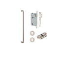 IVER Berlin Door Pull Single Handle Only | 600mm Entrance Kit (Key/Key) - Satin Nickel