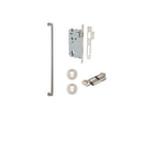 IVER Berlin Door Pull Single Handle Only | 600mm Entrance Kit (Key/Thumb) - Satin Nickel