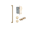 IVER Berlin Door Pull Single Handle Only | 600mm Entrance Kit (Key/Thumb) - Brushed Brass