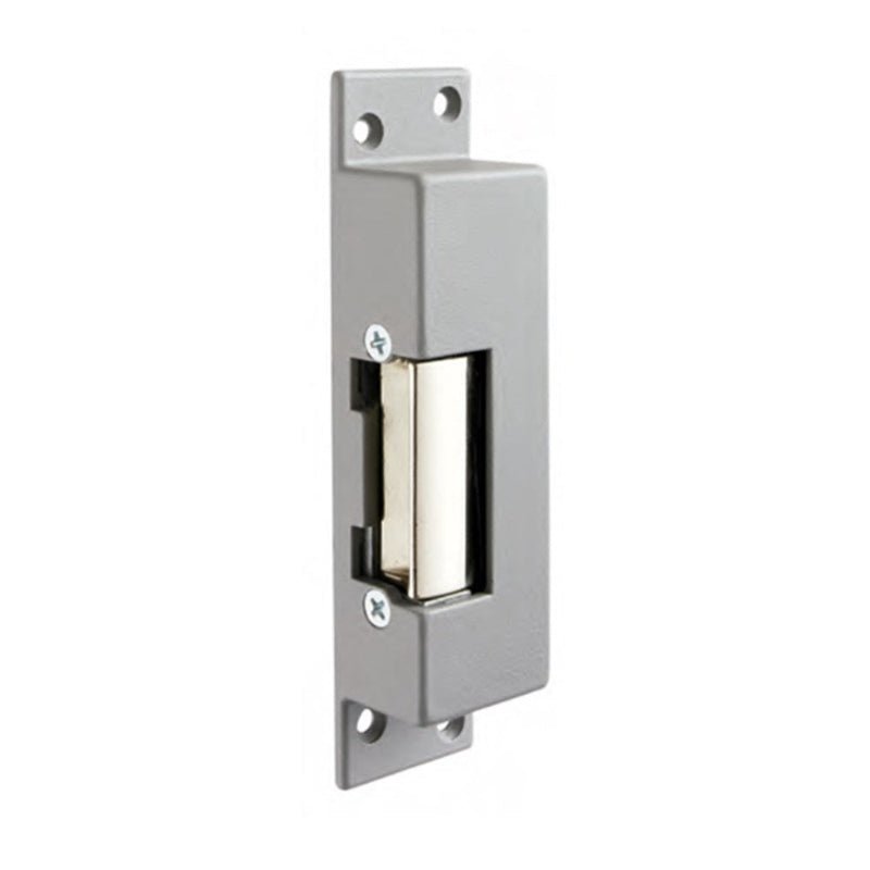 Metal door latch on a white background