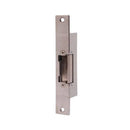 Metal door lock mechanism on a white background