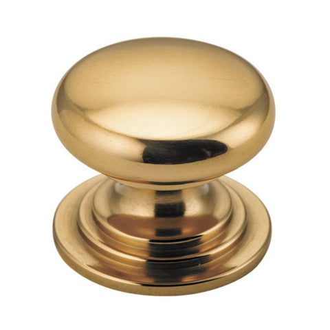 IVER Sarlat Cupboard Knob Handle | 32mm - Polished Brass