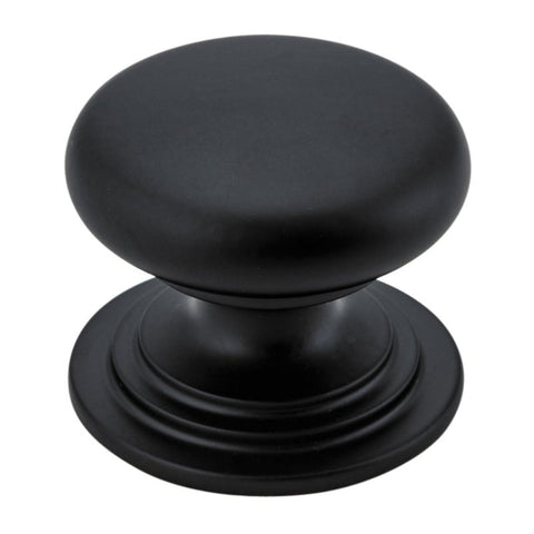 IVER Sarlat Cupboard Knob Handle | 38mm - Matt Black