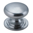 IVER Sarlat Cupboard Knob Handle | 38mm - Brushed Chrome