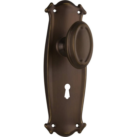 Tradco Bungalow Door Knob on Backplate - Customise to your needs - primehardware