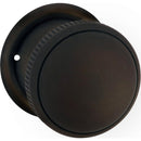 Tradco Large Milled Edged Mortice Door Knob on Round Rose - Customise ot your needs - primehardware