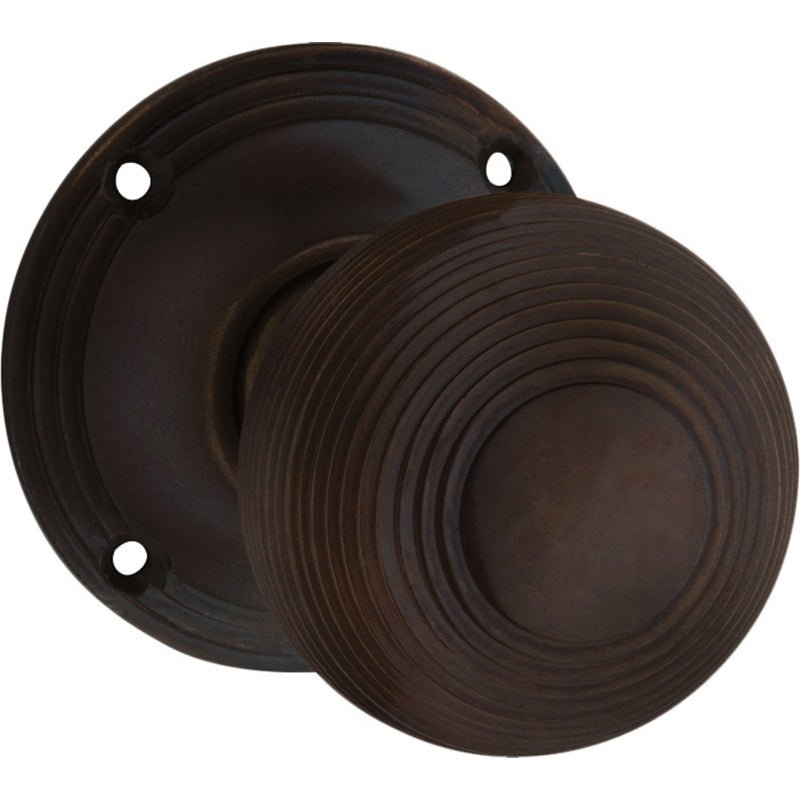 Tradco Reeded Mortice Door Knob on Round Rose - Customise to your needs - primehardware