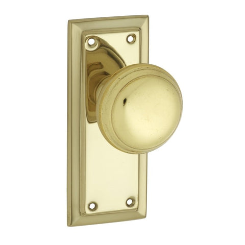 Tradco Richmond Door Knob on Short Backplate - Customise to your needs - primehardware