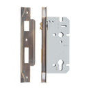 Iver 85mm Rebated Euro Roller Mortice Lock | 60mm Backset - Signature Brass