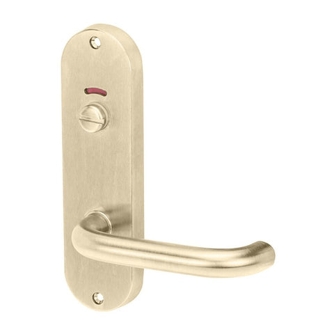 Lockwood 2914 Round End Plate with Privacy Indicator Emergency Turn & 70 Lever Polished Brass 2914/70PB - primehardware