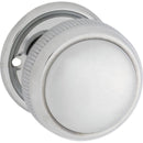 Tradco Large Milled Edged Mortice Door Knob on Round Rose - Customise ot your needs - primehardware