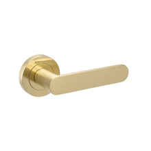 Zanda Duke Lever Handle Satin Brass Passage Privacy and Entrance Futura Range