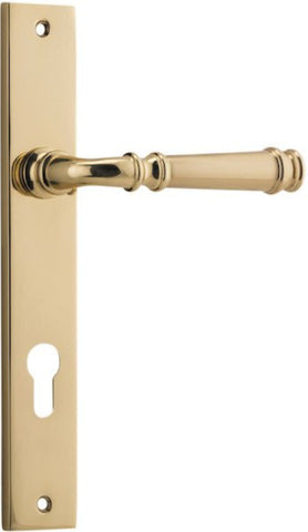 Iver Verona Door Lever Handle On Rectangular Backplate - primehardware
