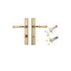 Iver Verona Door Lever Handle On Rectangular Backplate - primehardware