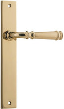 Iver Verona Door Lever Handle On Rectangular Backplate - primehardware