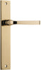 Iver Annecy Door Lever Handle On Rectangular Backplate - primehardware