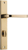Iver Annecy Door Lever Handle On Rectangular Backplate - primehardware