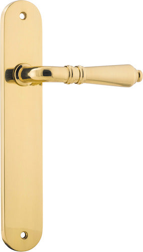 IVER SARLAT LEVER DOOR HANDLE ON OVAL BACKPLATE - CUSTOMISE TO YOUR NEEDS