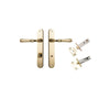Iver Verona Door Lever Handle On Oval Backplate - primehardware