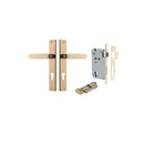 Iver Bronte Door Lever Handle On Rectangular Backplate - primehardware