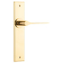 Iver Como Door Lever Handle On Chamfered Backplate - primehardware