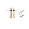 Iver Como Door Lever Handle On Oval Backplate - primehardware