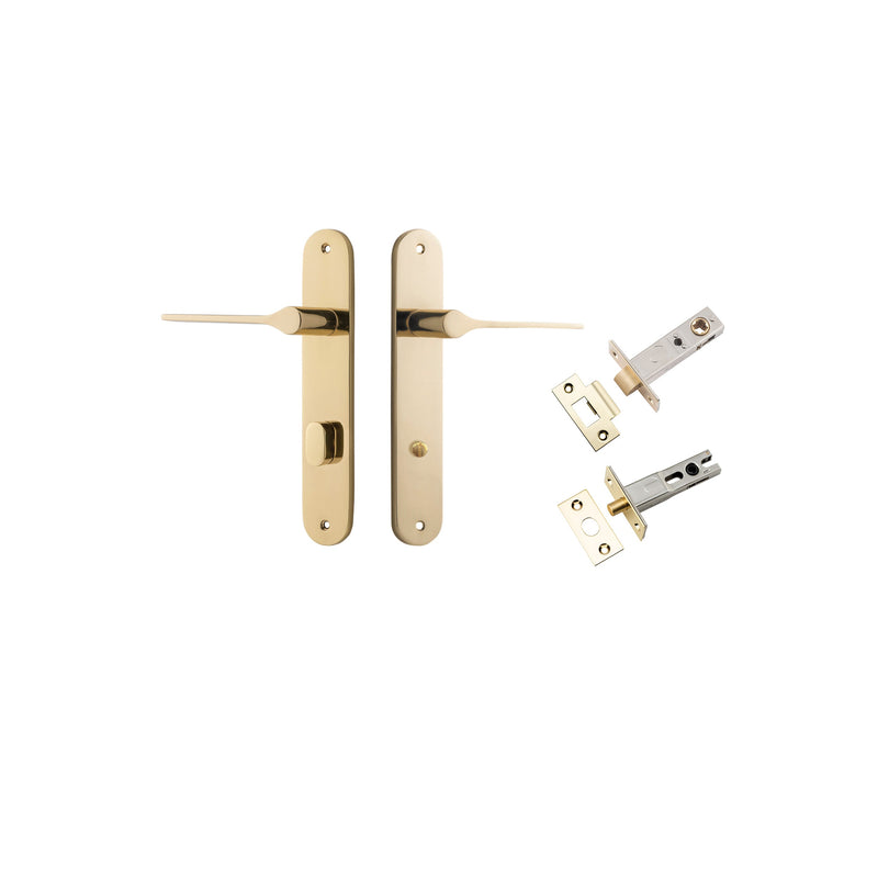 IVER COMO DOOR LEVER HANDLE ON OVAL BACKPLATE - CUSTOMISE TO YOUR NEEDS
