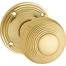 Tradco Reeded Mortice Door Knob on Round Rose - Customise to your needs - primehardware