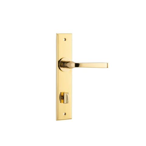 Iver Annecy Door Lever Handle On Chamfered Backplate - primehardware