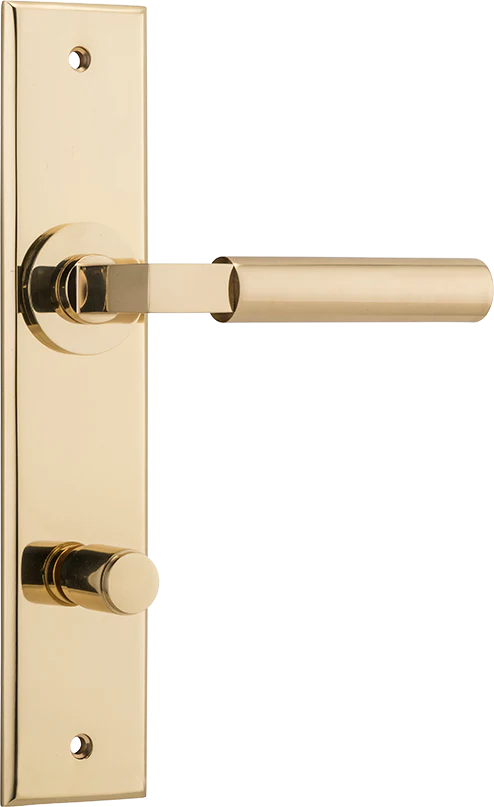 IVER BERLIN DOOR LEVER HANDLE ON CHAMFERED RECTANGULAR BACKPLATE - CUSTOMISE TO YOUR NEEDS