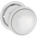 Tradco Large Milled Edged Mortice Door Knob on Round Rose - Customise ot your needs - primehardware