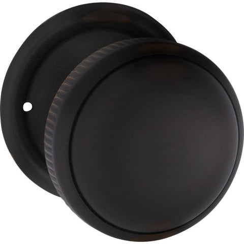 Tradco Large Milled Edged Mortice Door Knob on Round Rose - Customise ot your needs - primehardware