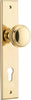 Iver Paddington Door Knob On Chamfered Backplate - primehardware