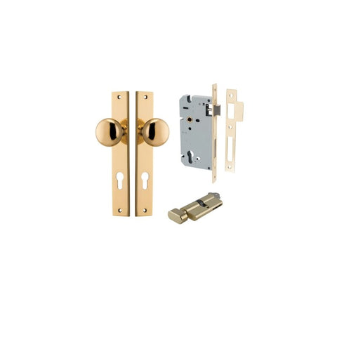 Iver Cambridge Door Knob On Rectangular Backplate