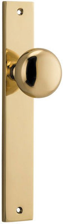 Iver Cambridge Door Knob On Rectangular Backplate - primehardware