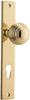 Iver Guildford Door Knob On Rectangular Backplate - primehardware